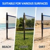 image:imageGSE Games amp Sports Expert Outdoor Badminton and Volleyball Combo Set Yard Net Game Set with Ball Pump Boundary Line and Carry Bag for Backyard Beach Lawn and Park Family GamesPortable BadmintonVolleyball Set