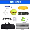 image:imageGSE Games amp Sports Expert Outdoor Badminton and Volleyball Combo Set Yard Net Game Set with Ball Pump Boundary Line and Carry Bag for Backyard Beach Lawn and Park Family GamesProfessional Volleyball Set
