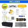 image:imageGSE Games amp Sports Expert Outdoor Badminton and Volleyball Combo Set Yard Net Game Set with Ball Pump Boundary Line and Carry Bag for Backyard Beach Lawn and Park Family GamesProfessional BadmintonVolleyball Set