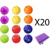 image:imageGSE Games amp Sports Expert Practice Baseballs Plastic Baseballs Training Hollow Airflow Softballs for Pitching Batting Catching for All Skill Levels Several Styles AvailableMulticolors