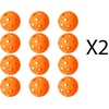 image:imageGSE Games amp Sports Expert Practice Baseballs Plastic Baseballs Training Hollow Airflow Softballs for Pitching Batting Catching for All Skill Levels Several Styles AvailableOrange