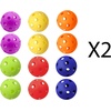 image:imageGSE Games amp Sports Expert Practice Baseballs Plastic Baseballs Training Hollow Airflow Softballs for Pitching Batting Catching for All Skill Levels Several Styles AvailableMulticolors