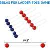 image:imageGSE Games amp Sports Expert Premium Solid Wood Ladder Ball Toss Game Set with Ladder Ball Bolas amp Carrying Case for Outdoor Backyard LawnMetal Ladder Toss Game Set