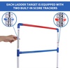 image:imageGSE Games amp Sports Expert Premium Solid Wood Ladder Ball Toss Game Set with Ladder Ball Bolas amp Carrying Case for Outdoor Backyard LawnPlastic Ladder Toss Game Set