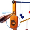 image:imageGSE Games amp Sports Expert Premium Solid Wood Ladder Ball Toss Game Set with Ladder Ball Bolas amp Carrying Case for Outdoor Backyard LawnWood Ladder Toss Game Set