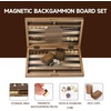 image:imageGSE Games amp Sports Expert Premium Wooden Folding Inlay Backgammon Board Game Set Classic Traditional Strategy Board Games Focus 17 InchesWooddouble Stripe