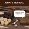 image:imageGSE Games amp Sports Expert Premium Wooden Folding Inlay Backgammon Board Game Set Classic Traditional Strategy Board Games Focus 17 InchesWooddouble Stripe