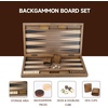 image:imageGSE Games amp Sports Expert Premium Wooden Folding Inlay Backgammon Board Game Set Classic Traditional Strategy Board Games Focus 17 InchesWooddouble Stripe