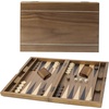 image:imageGSE Games amp Sports Expert Premium Wooden Folding Inlay Backgammon Board Game Set Classic Traditional Strategy Board Games Focus 17 InchesWooddouble Stripe