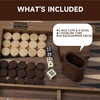 image:imageGSE Games amp Sports Expert Premium Wooden Folding Inlay Backgammon Board Game Set Classic Traditional Strategy Board Games Focus 17 InchesWooddouble Stripe