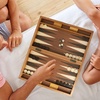 image:imageGSE Games amp Sports Expert Premium Wooden Folding Inlay Backgammon Board Game Set Classic Traditional Strategy Board Games Focus 17 InchesWoodfocus