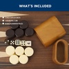 image:imageGSE Games amp Sports Expert Premium Wooden Folding Inlay Backgammon Board Game Set Classic Traditional Strategy Board Games Focus 17 InchesWoodfocus