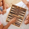 image:imageGSE Games amp Sports Expert Premium Wooden Folding Inlay Backgammon Board Game Set Classic Traditional Strategy Board Games Focus 17 InchesWoodfocus