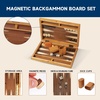 image:imageGSE Games amp Sports Expert Premium Wooden Folding Inlay Backgammon Board Game Set Classic Traditional Strategy Board Games Focus 17 InchesWoodfocus