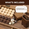 image:imageGSE Games amp Sports Expert Premium Wooden Folding Inlay Backgammon Board Game Set Classic Traditional Strategy Board Games Focus 17 InchesWoodstar