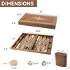 image:imageGSE Games amp Sports Expert Premium Wooden Folding Inlay Backgammon Board Game Set Classic Traditional Strategy Board Games Focus 17 InchesWoodstar