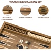 image:imageGSE Games amp Sports Expert Premium Wooden Folding Inlay Backgammon Board Game Set Classic Traditional Strategy Board Games Focus 17 InchesWoodstar