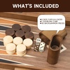 image:imageGSE Games amp Sports Expert Premium Wooden Folding Inlay Backgammon Board Game Set Classic Traditional Strategy Board Games Focus 17 InchesWoodstar