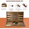 image:imageGSE Games amp Sports Expert Premium Wooden Folding Inlay Backgammon Board Game Set Classic Traditional Strategy Board Games Focus 17 InchesWoodstar