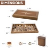 image:imageGSE Games amp Sports Expert Premium Wooden Folding Inlay Backgammon Board Game Set Classic Traditional Strategy Board Games Focus 17 InchesWoodstar