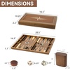 image:imageGSE Games amp Sports Expert Premium Wooden Folding Inlay Backgammon Board Game Set Classic Traditional Strategy Board Games Focus 17 InchesWoodstar