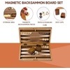 image:imageGSE Games amp Sports Expert Premium Wooden Folding Inlay Backgammon Board Game Set Classic Traditional Strategy Board Games Focus 17 InchesWoodstar