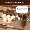 image:imageGSE Games amp Sports Expert Premium Wooden Folding Inlay Backgammon Board Game Set Classic Traditional Strategy Board Games Focus 17 InchesWoodstar