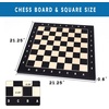image:imageGSE Games amp Sports Expert Professional Tournament Chess Board Only Sapele amp Maple Inlaid Chessboard Chess Board for Beginners Kids Adults Extra Large 2125  Square 225 Brown6 Beech  Black Maple