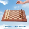 image:imageGSE Games amp Sports Expert Professional Tournament Chess Board Only Sapele amp Maple Inlaid Chessboard Chess Board for Beginners Kids Adults Extra Large 2125  Square 225 Brown5 Sapele  Maple