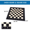image:imageGSE Games amp Sports Expert Professional Tournament Chess Board Only Sapele amp Maple Inlaid Chessboard Chess Board for Beginners Kids Adults Extra Large 2125  Square 225 Brown4 Beech  Black Maple