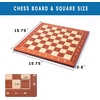 image:imageGSE Games amp Sports Expert Professional Tournament Chess Board Only Sapele amp Maple Inlaid Chessboard Chess Board for Beginners Kids Adults Extra Large 2125  Square 225 Brown4 Sapele  Maple