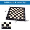 image:imageGSE Games amp Sports Expert Professional Tournament Chess Board Only Sapele amp Maple Inlaid Chessboard Chess Board for Beginners Kids Adults Extra Large 2125  Square 225 Brown5 Beech  Black Maple