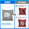 image:imageGSE Games amp Sports Expert Set of 8 Premium Weather Resistant Cornhole Bags Regulation Size and Weight Bean Bags for Cornhole Toss Games Several Styles AvailableBlack  Grey