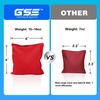 image:imageGSE Games amp Sports Expert Set of 8 Premium Weather Resistant Cornhole Bags Regulation Size and Weight Bean Bags for Cornhole Toss Games Several Styles AvailableRed  Blue