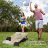 image:imageGSE Games amp Sports Expert Set of 8 Premium Weather Resistant Cornhole Bags Regulation Size and Weight Bean Bags for Cornhole Toss Games Several Styles AvailableBlack  Grey