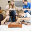 image:imageGSE Games amp Sports Expert Wooden 7in1 Chess Checkers Backgammon Dominoes Cribbage Board Playing Card amp Poker Dice Game Combo Set Deluxe