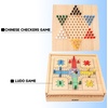 image:imageGSE Games amp Sports Expert Wooden 9in1 Chess Checkers Backgammon Dominoes Chinese Checkers TicTacToe Ludo Playing Cards amp Poker Dice Game Combo Set