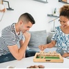 image:imageGSE Games amp Sports Expert Wooden Shut The Box 9 Number Spots Dice Game Board with 2 Wooden Dice Classic Tabletop Game Version of The Popular English Pub or Game Night