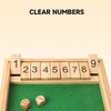 image:imageGSE Games amp Sports Expert Wooden Shut The Box 9 Number Spots Dice Game Board with 2 Wooden Dice Classic Tabletop Game Version of The Popular English Pub or Game Night