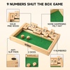 image:imageGSE Games amp Sports Expert Wooden Shut The Box 9 Number Spots Dice Game Board with 2 Wooden Dice Classic Tabletop Game Version of The Popular English Pub or Game Night