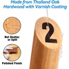 image:imageGSE Games amp Sports Expert Wooden Throwing Game 12 Numbered Block Toss Yard GameKubb Yard Game Set with Carrying Bag for Outdoor Backyard Lawn Park with Family and FriendsNumbered Game Set