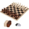 image:imageGSE Games amp Sports Expert 10 Wooden 3in1 Travel Size Chess Checkers Backgammon Board Game Combo Set for Kids amp Adults