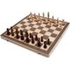 image:imageGSE Games amp Sports Expert 15 Wooden Chess Set Folding Chess Board Set with Pieces Storage Slots Portable Travel Game for Adults amp Kids
