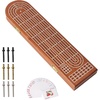 3-Track Cribbage Board with Card