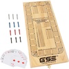 4-Track Cribbage Board with Card