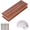 2-Track Cribbage Board with Card