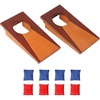 image:imageGSE Games amp Sports Expert Mini 10x5 Tabletop Cornhole Toss Game Set with 8 Bean Bags Wooden Desktop Cornhole Game for Office Desk Home Parties Travel Fun