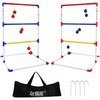 image:imageGSE Games amp Sports Expert Premium Solid Wood Ladder Ball Toss Game Set with Ladder Ball Bolas amp Carrying Case for Outdoor Backyard LawnPlastic Ladder Toss Game Set