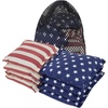 image:imageGSE Games amp Sports Expert Set of 8 Premium Weather Resistant Cornhole Bags Regulation Size and Weight Bean Bags for Cornhole Toss Games Several Styles AvailableStars Stripes Flag