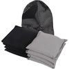 image:imageGSE Games amp Sports Expert Set of 8 Premium Weather Resistant Cornhole Bags Regulation Size and Weight Bean Bags for Cornhole Toss Games Several Styles AvailableBlack  Grey